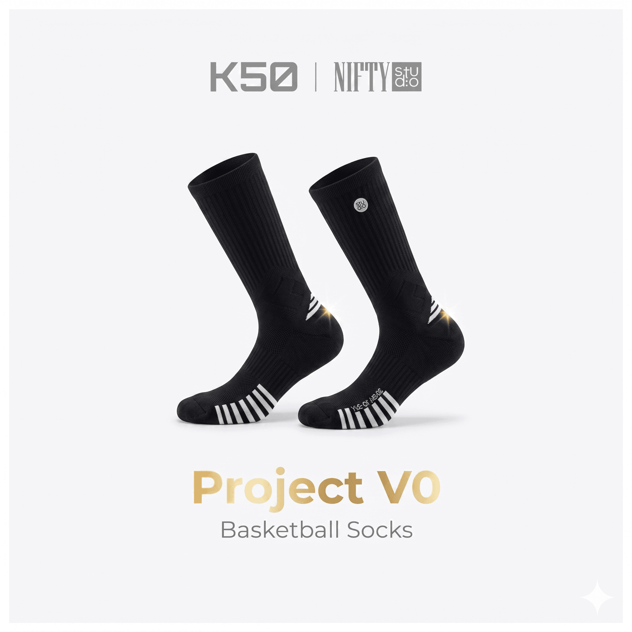 K-50 Premium Sock (Project V0) BLACK